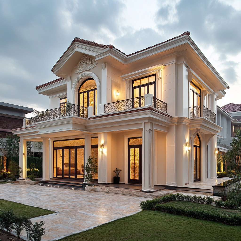 Mẫu biệt thự hiện đại 2 tầng