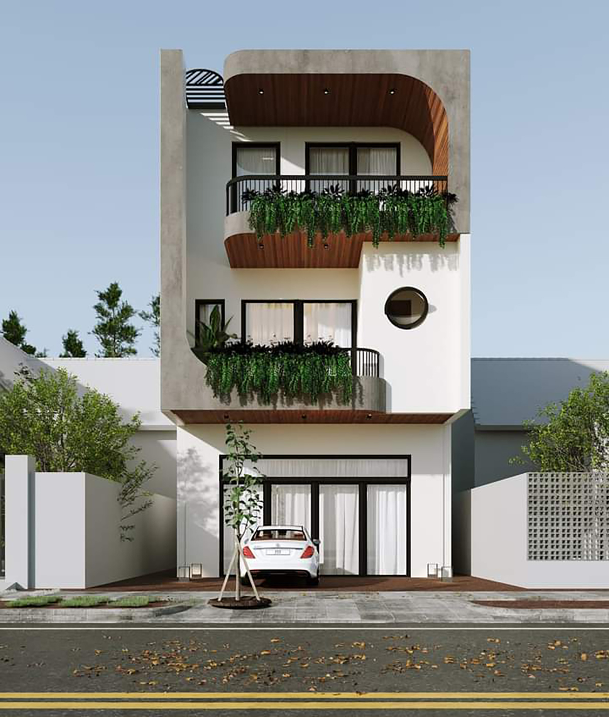 Mẫu nhà đẹp phong cách tối giản
