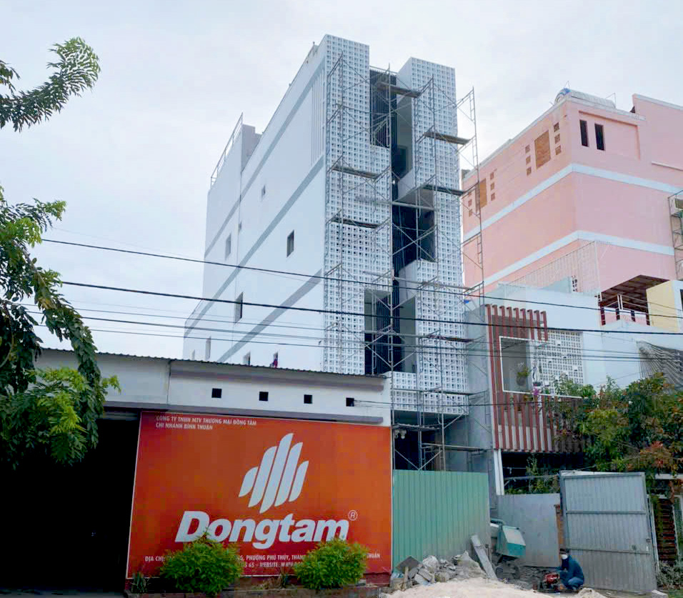 Công trình nhà ở 1 trệt 3 lầu tại Đặng Thai Mai Phú Thủy