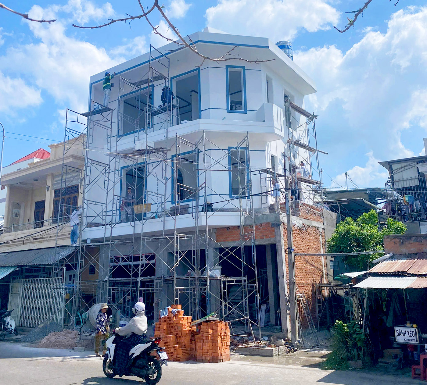 Công trình nhà anh Hùng 1 trệt 2 lầu tại Trưng Trắc Phan Thiết