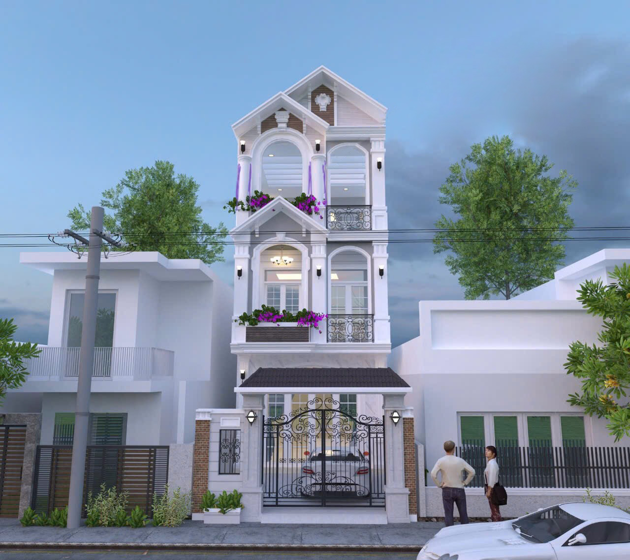 Công trình nhà ở ngang 5m dài 20m tại Đức Thắng Phan Thiết